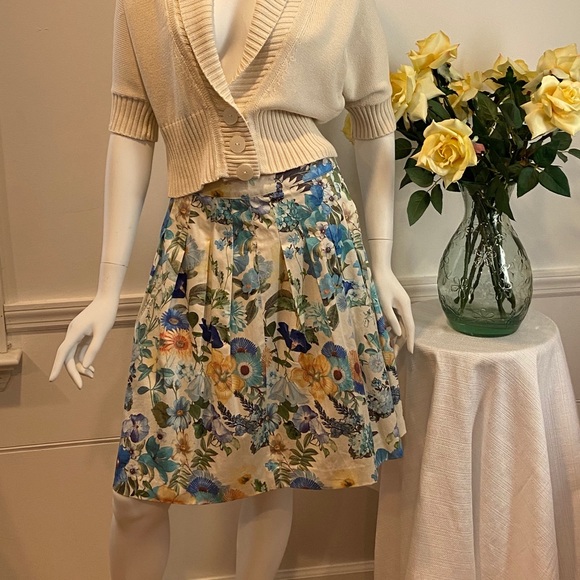 Talbots Floral Print Skirt - Picture 3 of 10